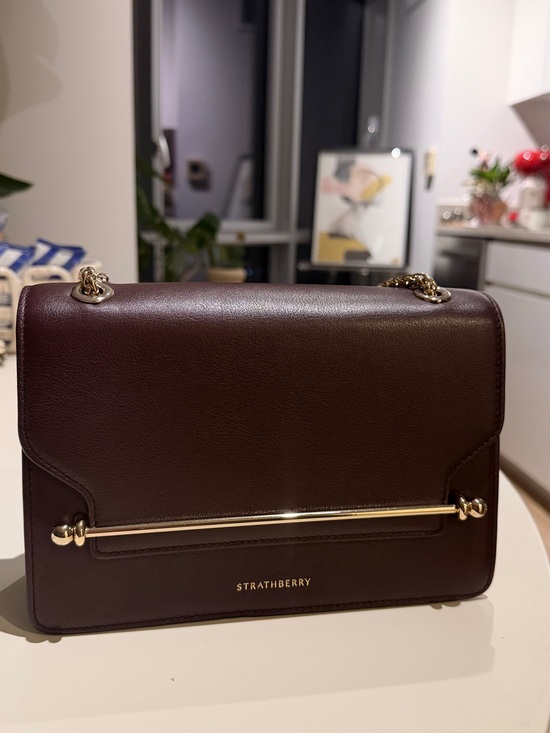 Strathberry Handbags - New Strathberry East/West Burgundy Shoulder/Crossbody Bag